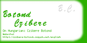 botond czibere business card